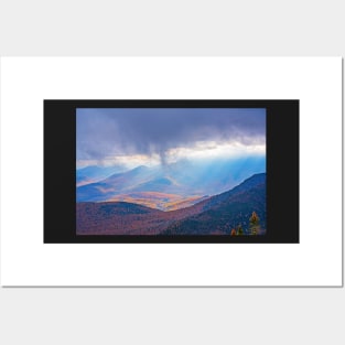 Sunrays over the Adirondacks from Little RPR Keene Valley NY Posters and Art